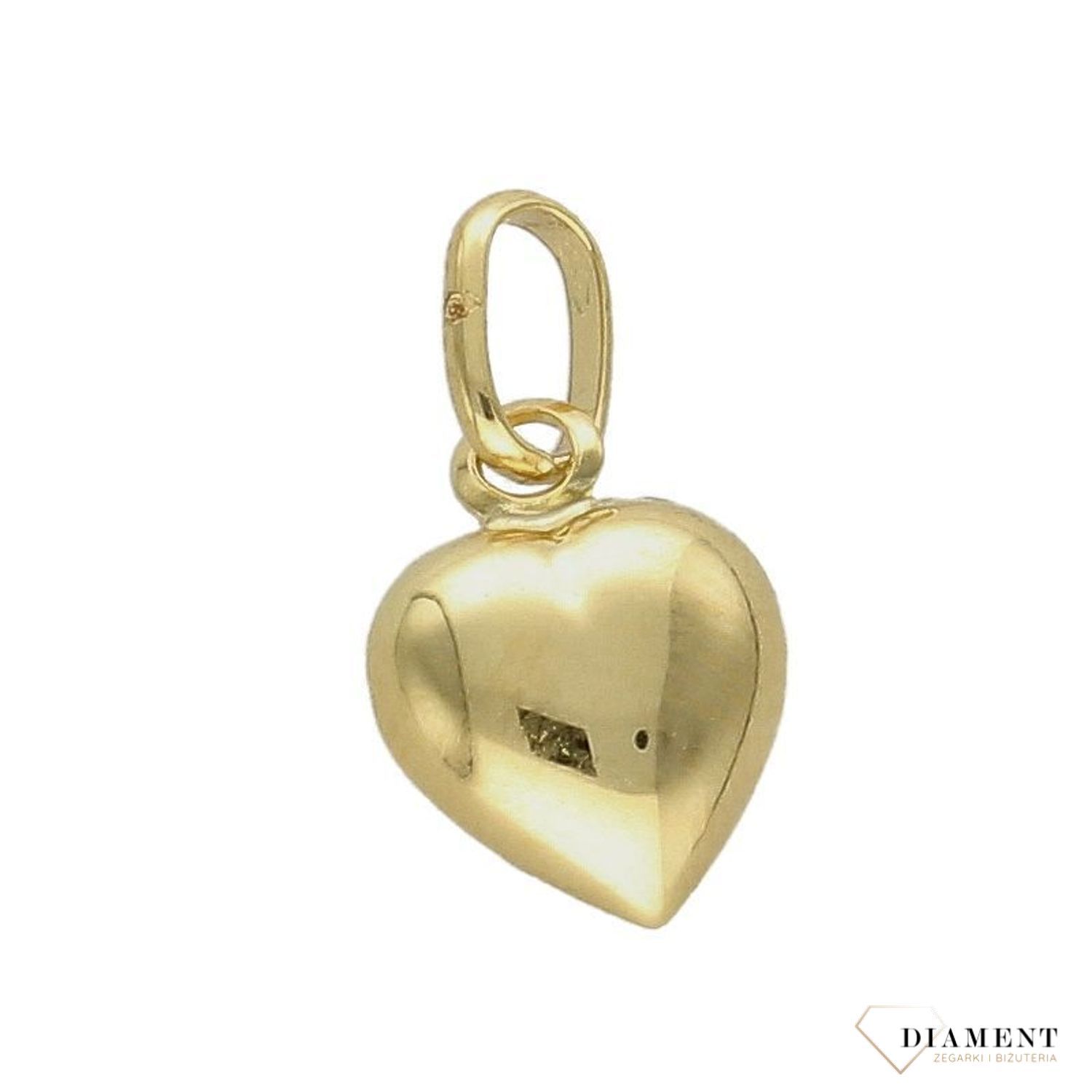 Złota zawieszka medalik serce 585 Matka Boska Częstochowska ZA 433C 585. Piękny medalik o bogatej symbolice religijnej w kształcie serca. Religijną biżuterię wykonano z żółtego złota próby 585, kruszcu od wielu setek lat symbolizującego doskona (1).jpg